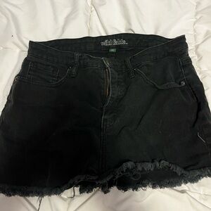 Wild Fable Black Jean Shorts